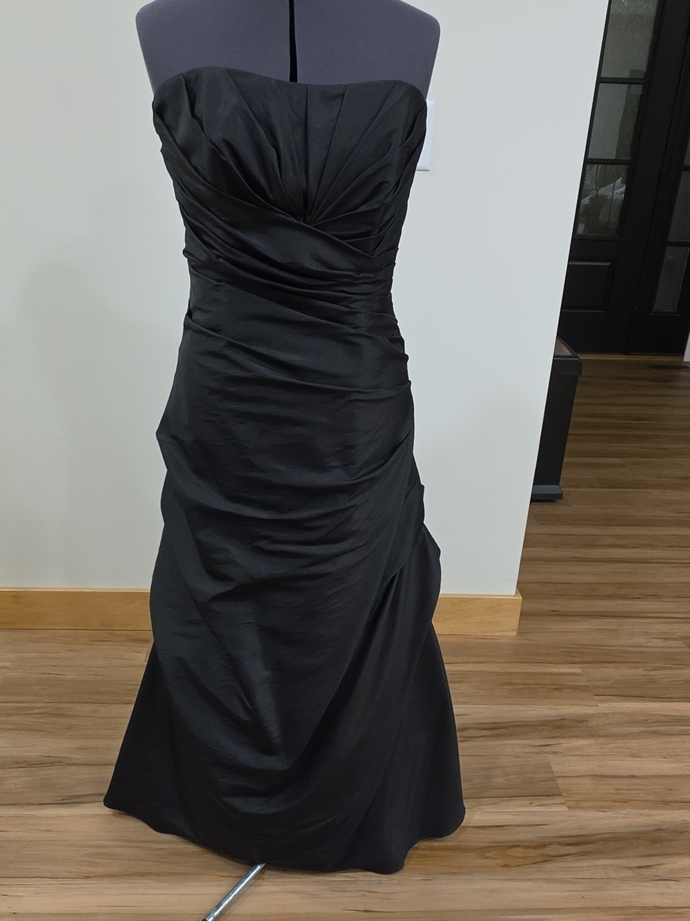 Impressions Black Strapless Maxi Gown